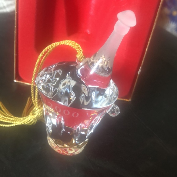 Gorham lead crystal champagne bottle & bucket 2000 New old stock - never display - Picture 3 of 6